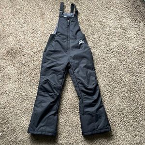 DRIFT YOUTH BLACK SNOW BIBS